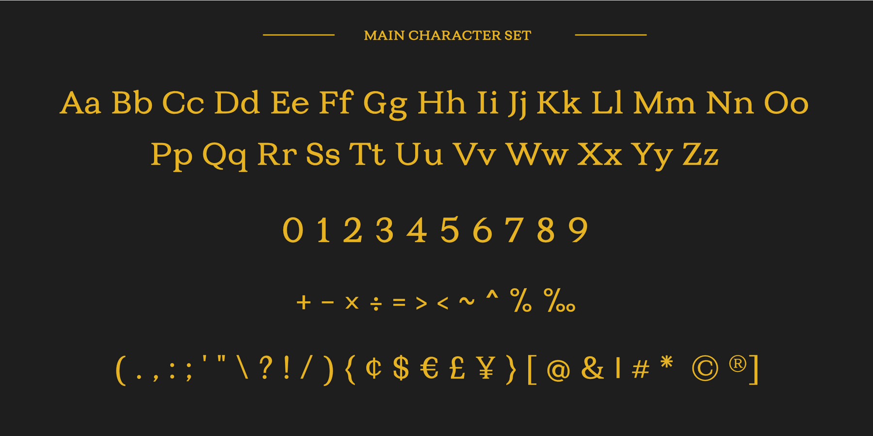 Character Set Character Set