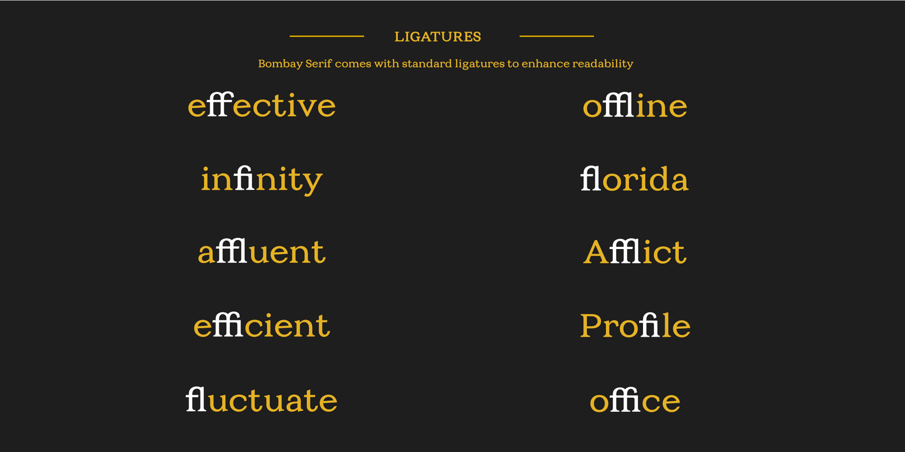 Ligatures Ligatures